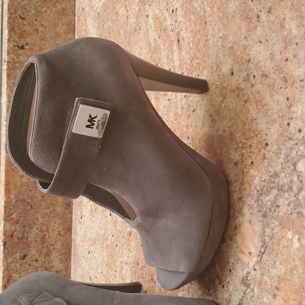 NEW MICHAEL KORS Devenport bootie boots Slate Gray US 8M